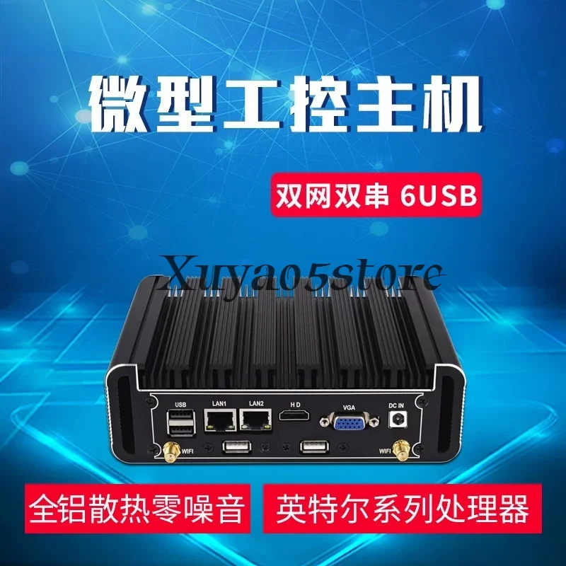 Embedded Industrial Mini PC J6412/J1900/N100/i3/i5/i7 Dual LAN Dual COM Vision Server