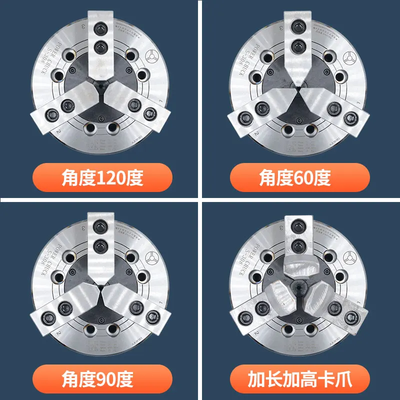 6/8/10/12 Inch Hydraulic Chuck Jaws, Soft/Raw Extended Claws for Oil Pressure Lathe