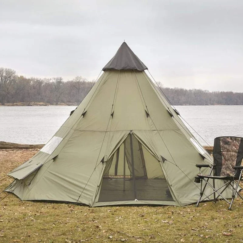 Tienda Tipi de fácil instalación, ligera para actividades de Camping al aire libre
