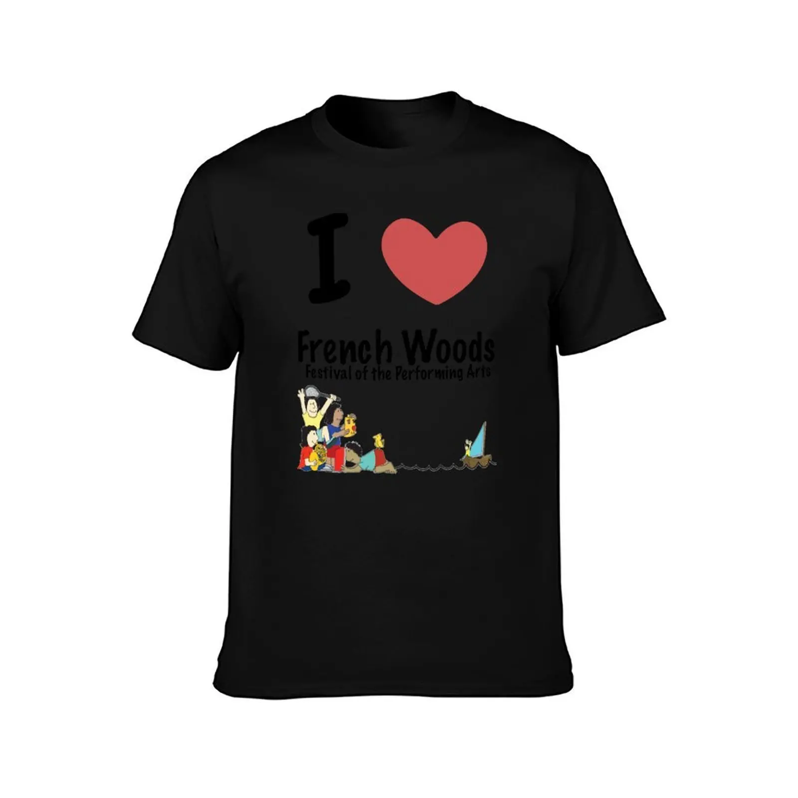 I & French Woods T-Shirt Work Daily Short Sleeve Top T-Shirt