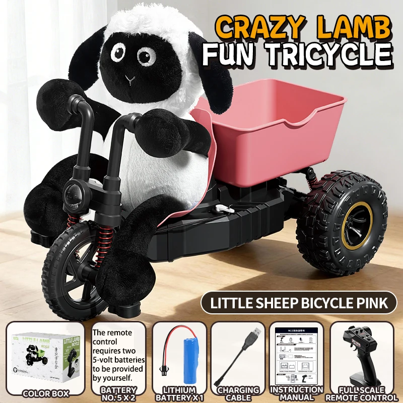 Rc Lamb Driewieler Drift Stunt Auto Hoge Snelheid Afstandsbediening Speelgoed Cadeau voor Jongens Verjaardagscadeau Nieuw Model