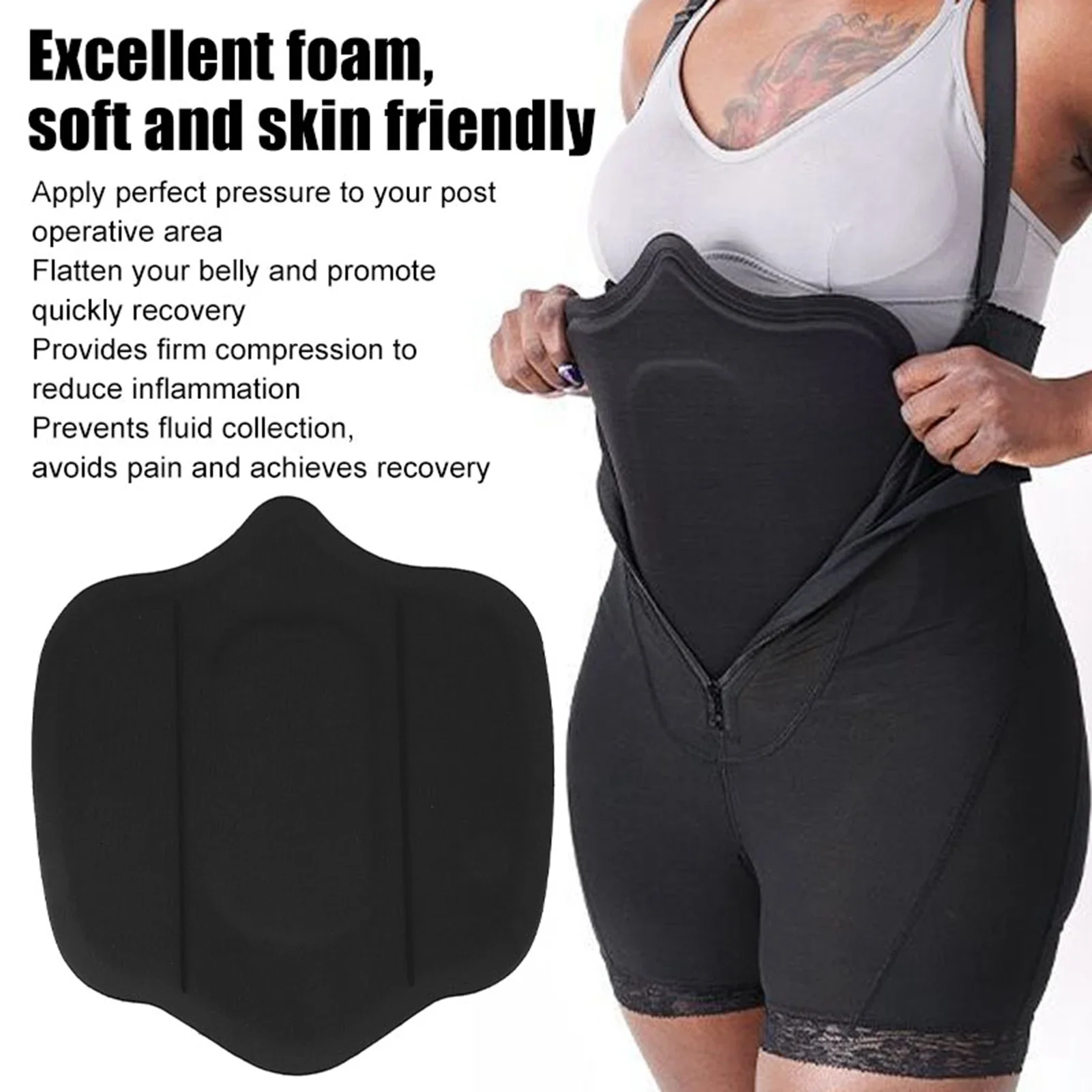 Abdominal Liposuction Foam Pad Flatten Belly Prevent Wrinkles Abdominal Compression Board D
