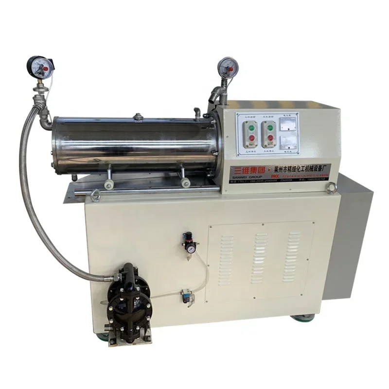 10l 20l 30l 50l 100l liter grinding equipment horizontal pigment sand mill bead mill machine