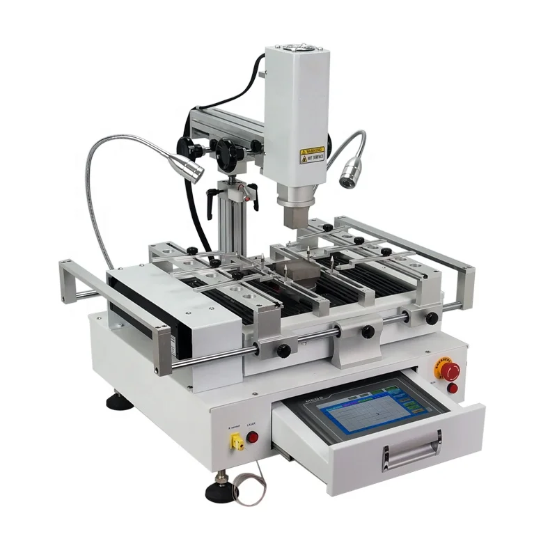 

Classic BGA Rework Station R690 V.3 Pro 3 Zones Hot Air Touch Screen Solder Machine With Laser Point 4300W Soldering Tools