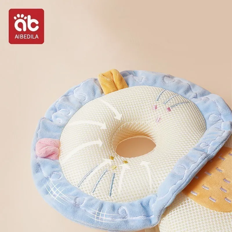 AIBEDILA Baby Head Protector Safety Pad Injured Cartoon Security Pillows Cushion Back Prevent Breathable Anti-drop Pillow 1-3T