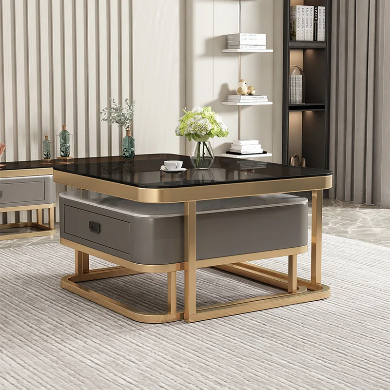 

Luxury living room furniture set with large white and gold drawers for home decoration on sofas and coffee tables