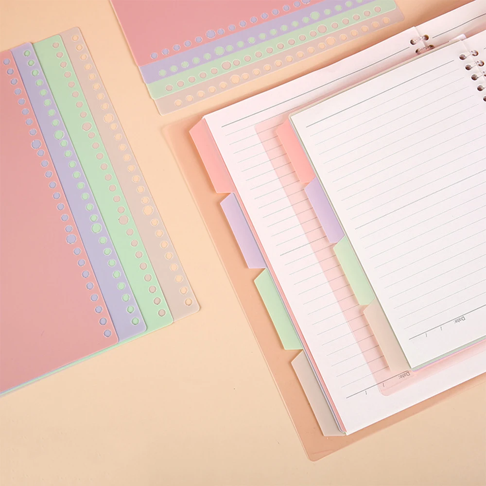 

A5 A4 File Paper Divider Loose Leaf Index Page Separator 4pcs/set