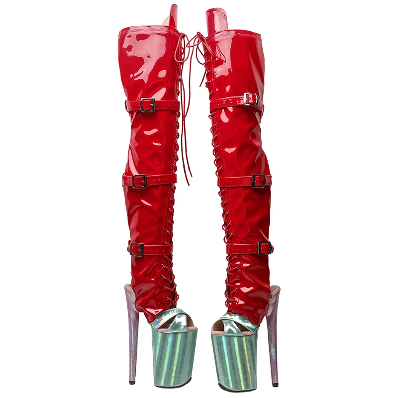 Leecabe Stock Patent Shiny PU Material Belt Style Shoe Protectors