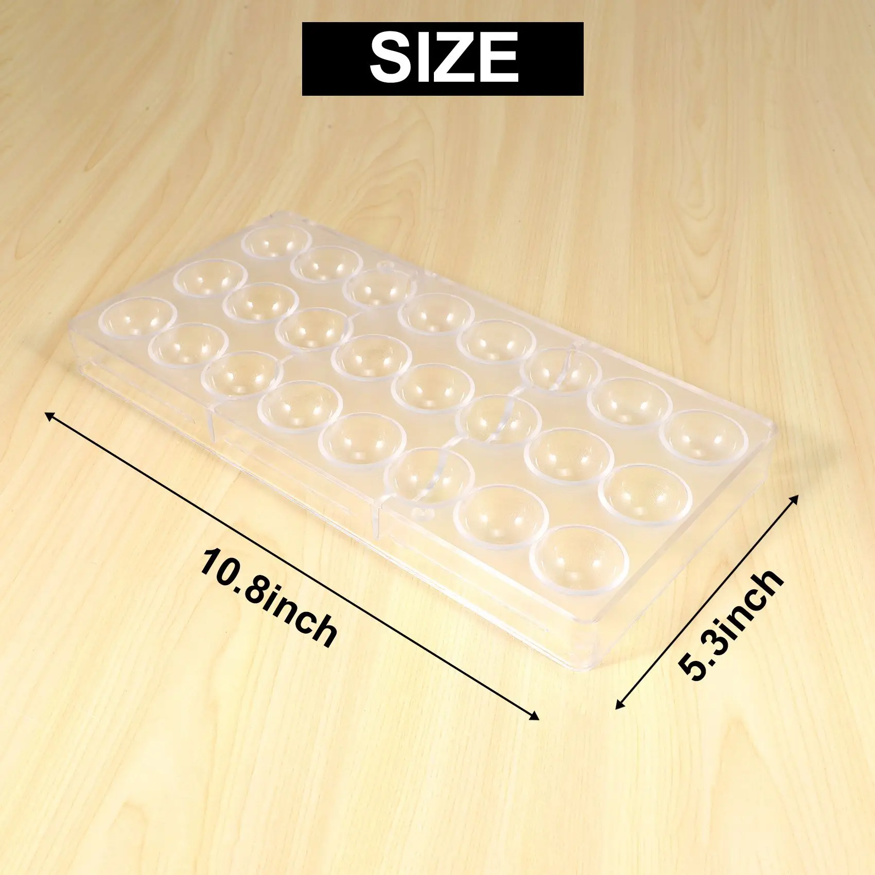 Полусферическая форма для шоколада с 24 отверстиями, форма для шоколада из поликарбоната, форма для приготовления сладостей с полушариками, форма для выпечки