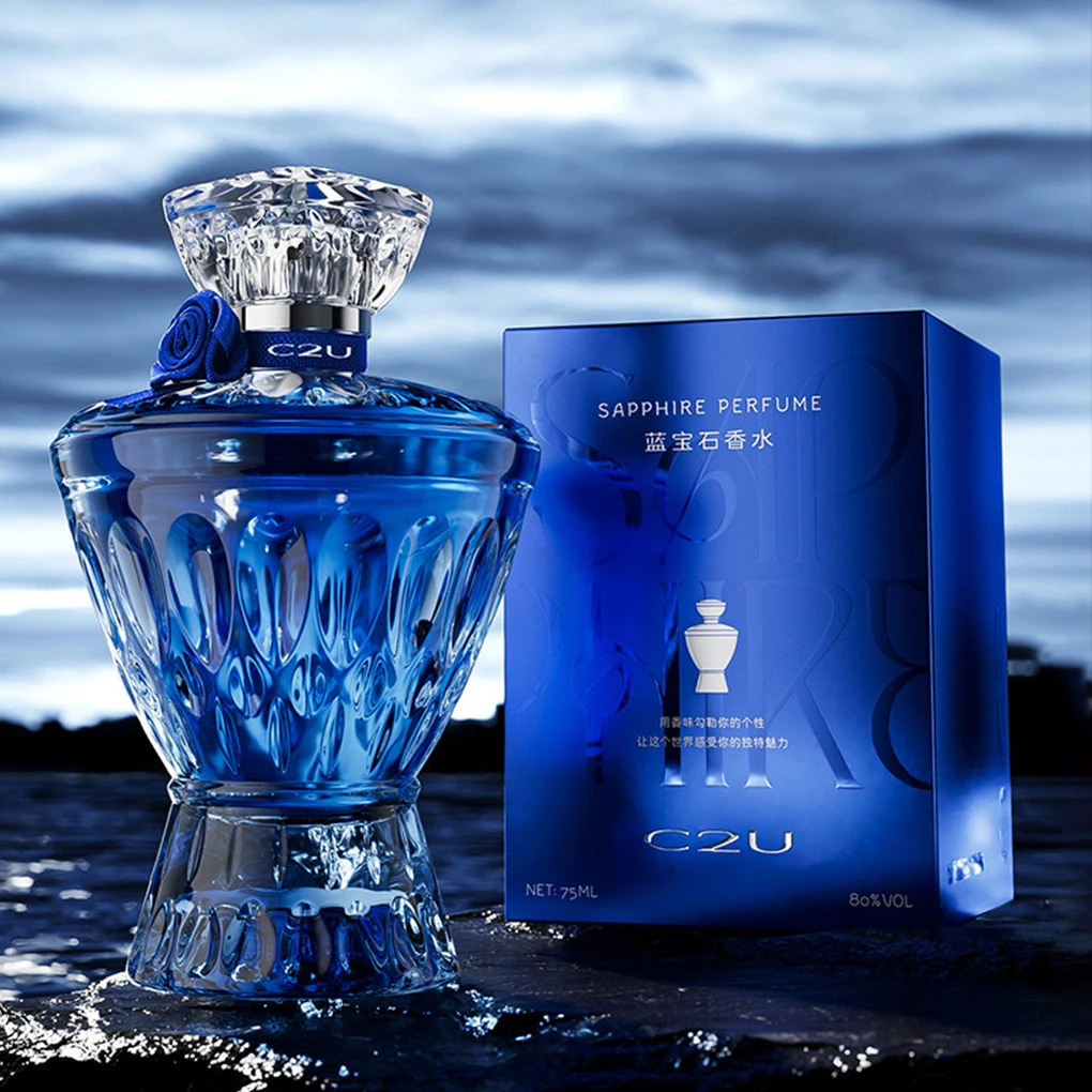 75ml Perfume de cavalheiro fragrância leve de longa duração fragrância azul oceano