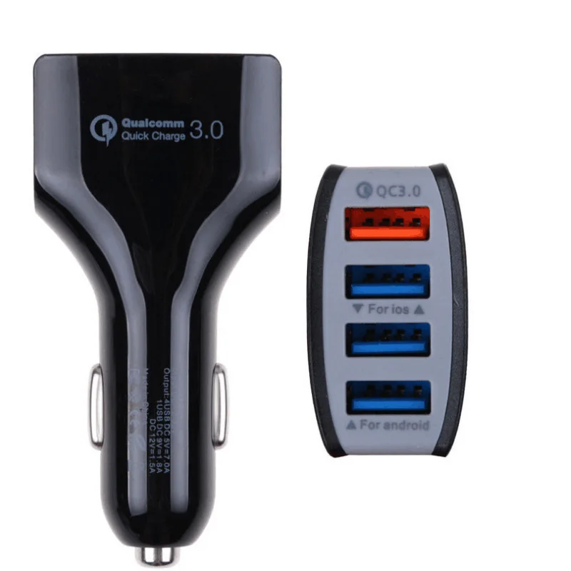 Carro do pc 1 a 4 carregadores cigarro isqueiro potência qc3.0 12v 24v 30v adaptador para sedans suv caminhões acessórios eletrônicos do carro