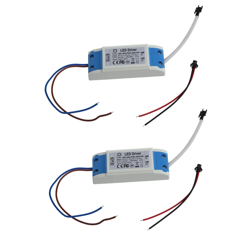 2X LED Driver 20-36W Transformer Driver DC 60-120V AC 85-277V High Quality