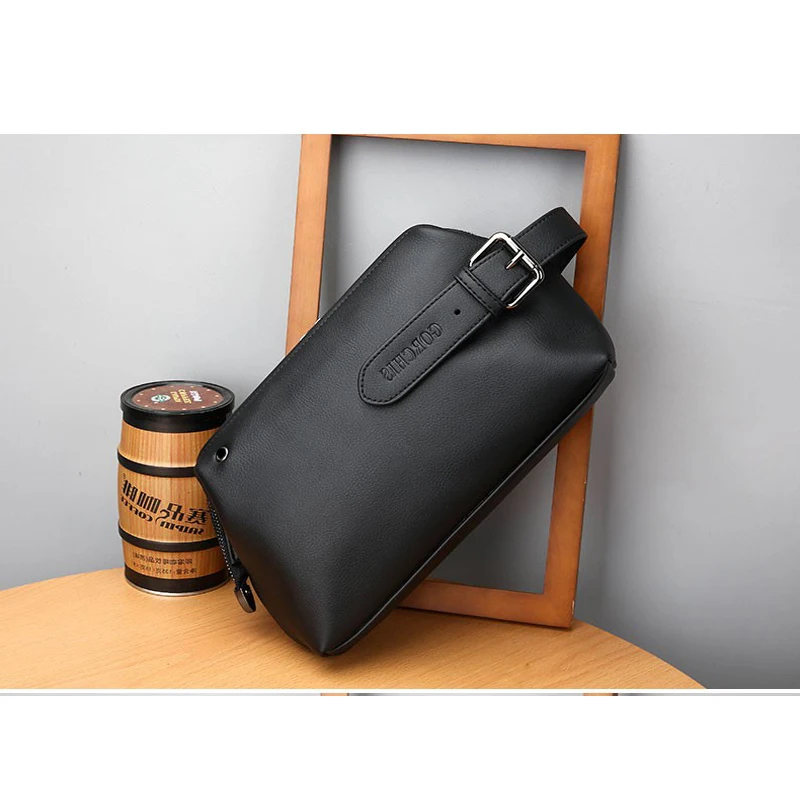 PU Leather Men Hand Purse Small Pouch MONEY Phone Bag Luxury Design Men Bag Vintage Men Clutch Bags Waist Bag High Quality Soft