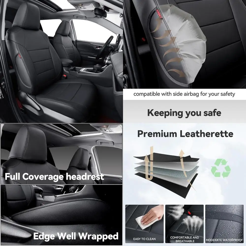 

Кожаные чехлы на сиденья Corolla, полный комплект для Toyota Corolla LE 2023 2024 2025 2026, роскошные чехлы на автомобильные сиденья, полностью покрытые, водонепроницаемые C