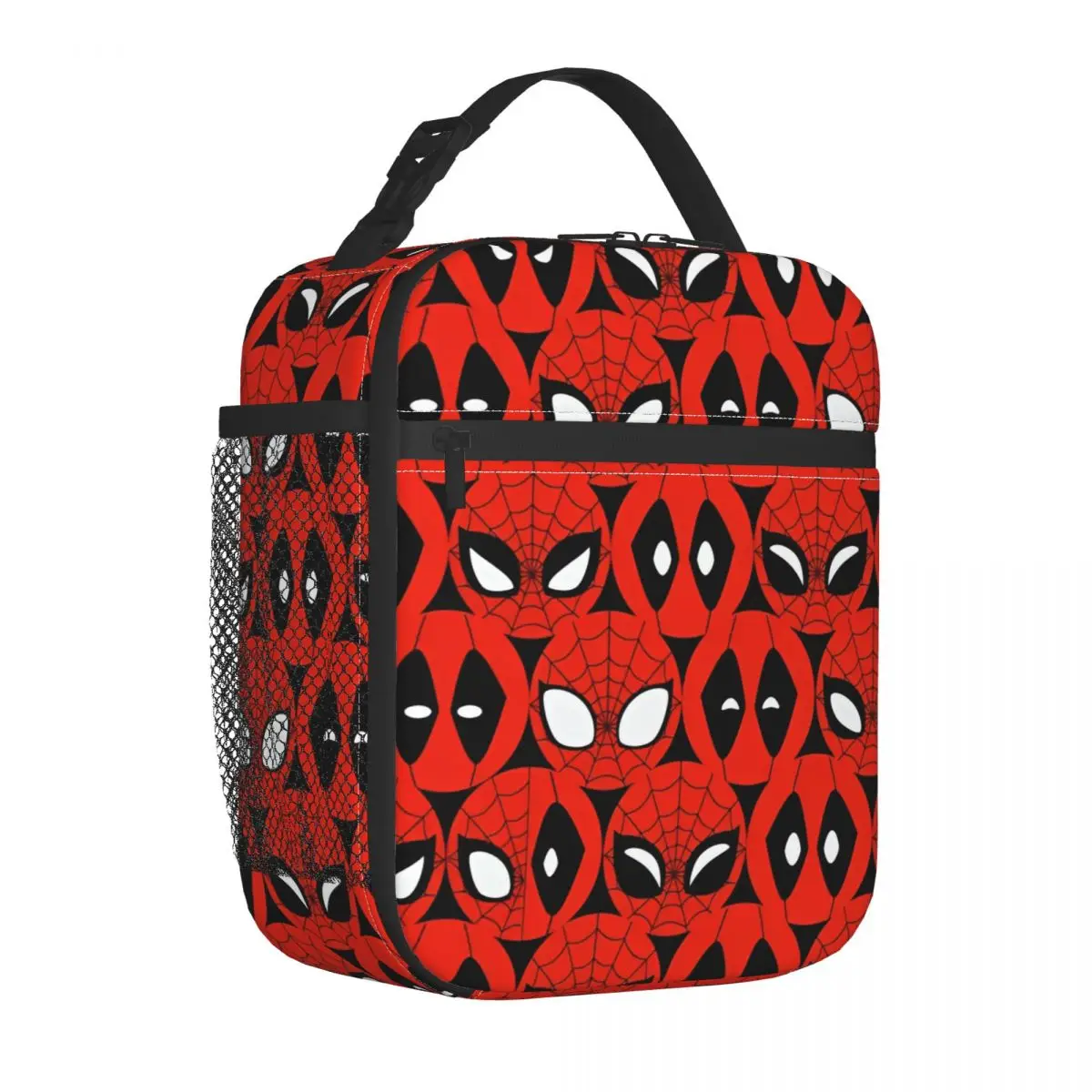 Spider-Man Spiderman Hero Isolierte Lunchtaschen, große wiederverwendbare Thermotasche, Tragetasche, Lunchbox, Strand, Reisen, Lebensmitteltasche
