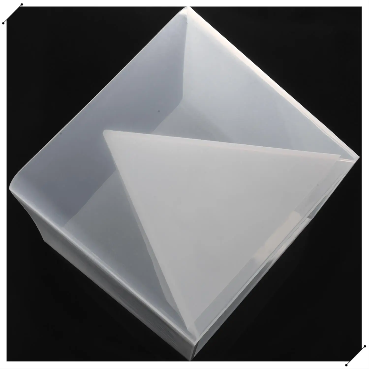 Super Pyramid Silicone Mould Resin Craft Jewelry Crystal Mold With Plastic Frame Jewelry Crafts Resin Molds