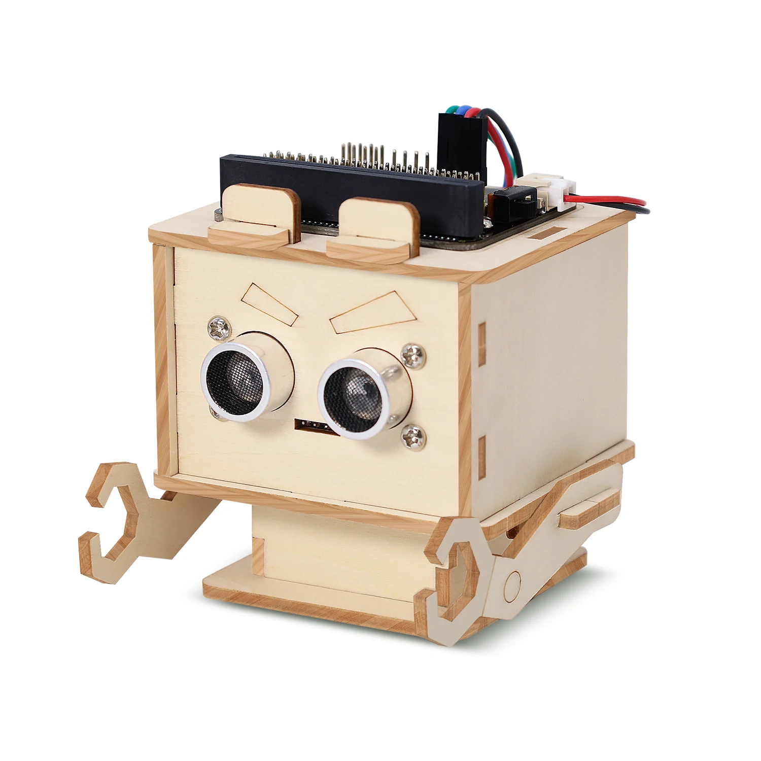 Keyestudio Micro:bit V2.0 DIY Distance Detection Robot Kit STEM Programming For Microbit DIY Electronic Programming Starter Kit