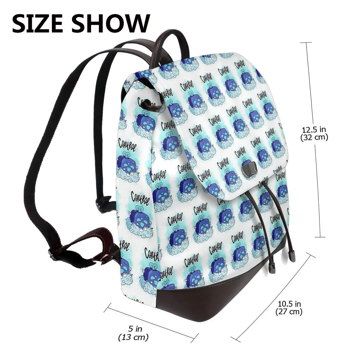 Control Blox Fruits Bookbag School Student Bags Hiking Travel Daypack for Women Fashion Derma Backpack