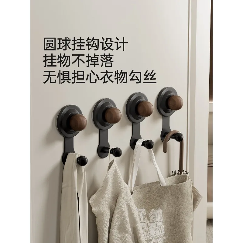 Round ball suction cup hook, no punching, strong load-bearing hanging seamless coat hook