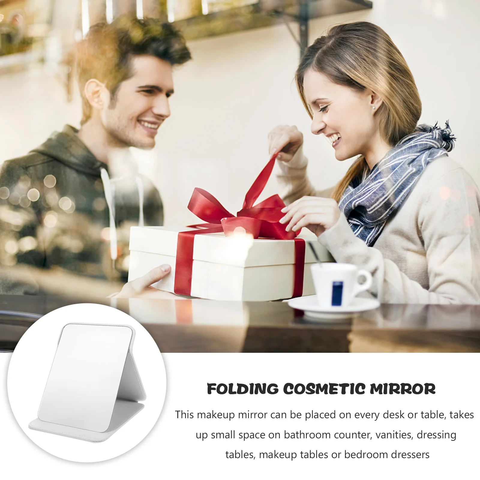 

Makeup Mirror Desktop Elegant Design Stable Base Dressing Table Mirror for Bedroom Mirrors Mirrors for Bedroom,