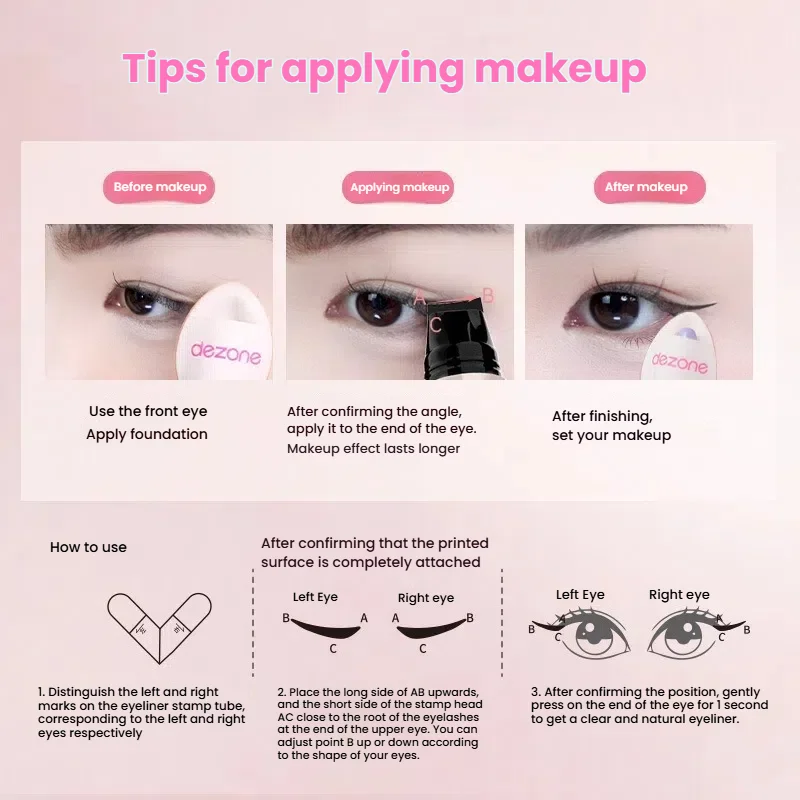 Eyeliner Nero Marrone Timbro Contorno preciso sigillo eyeliner a lunga durata penna liquida Trucco Cosmetici Eyeliner impermeabile