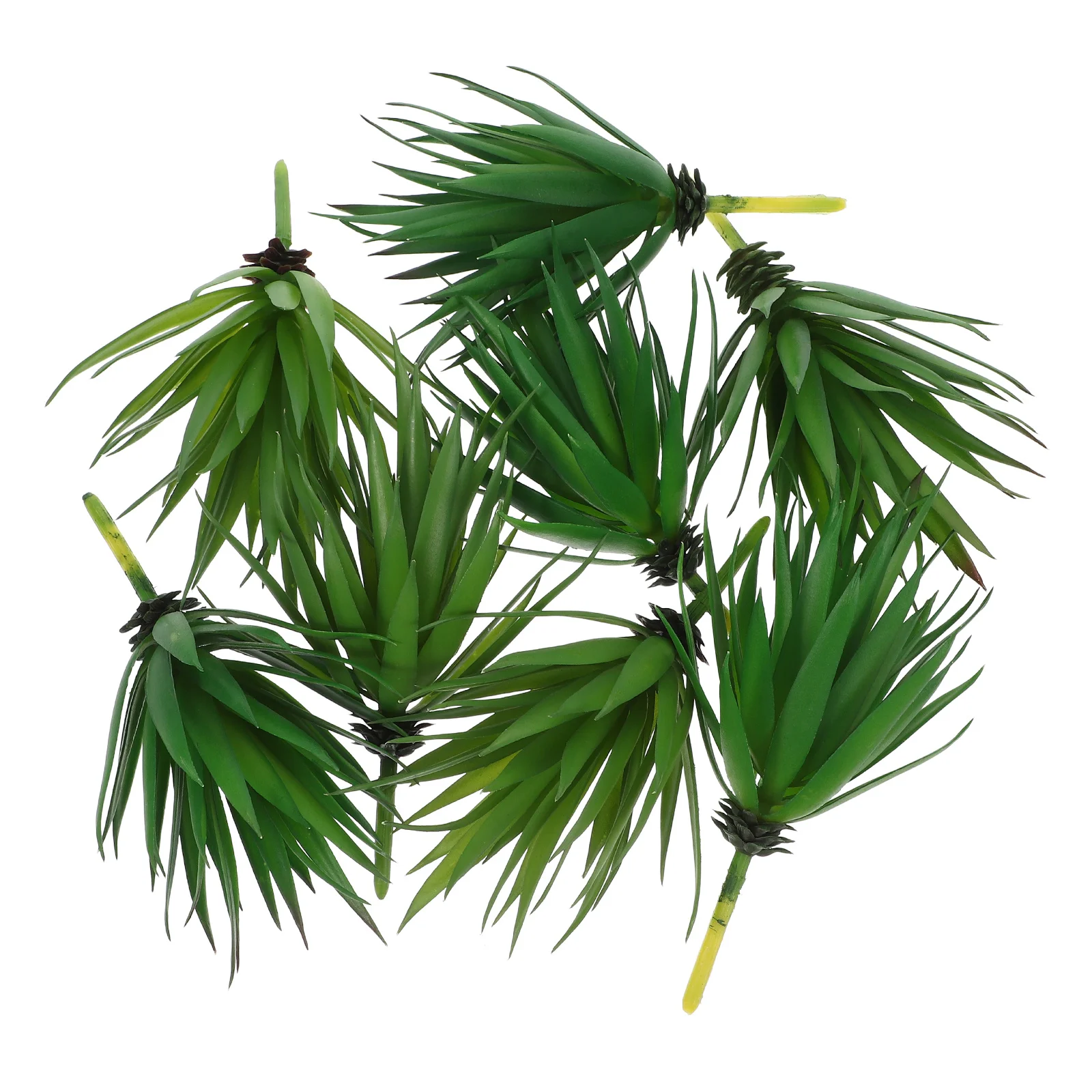 

8Pcs Artificial Succulents Plants Real Touch Lifelike Agave Faux Succulents Unpotted Fake Green Plants for Garden Home Office