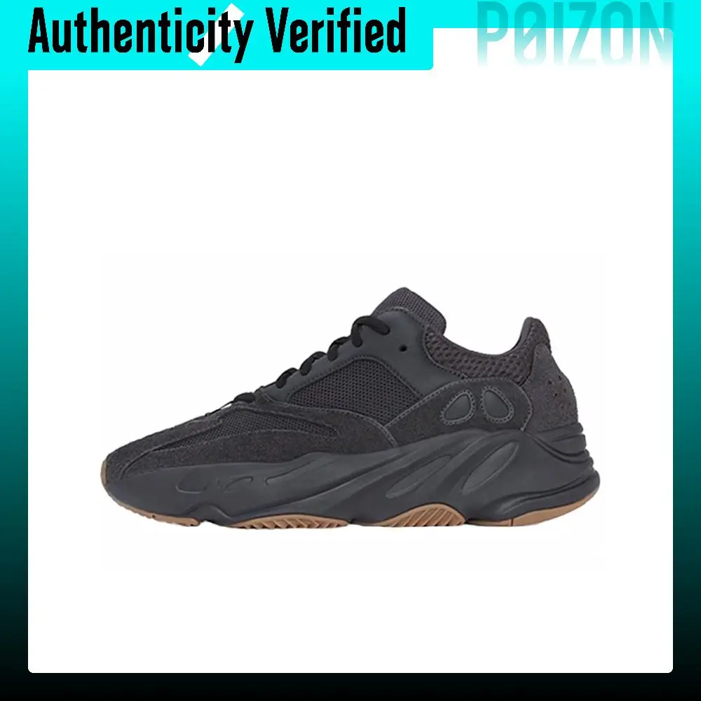 Adidas Originals Yeezy Boost 700 Utility Black Warrior Mesh, Suede, Textile, Leather Comfortable Height Increasing FV5304-2019