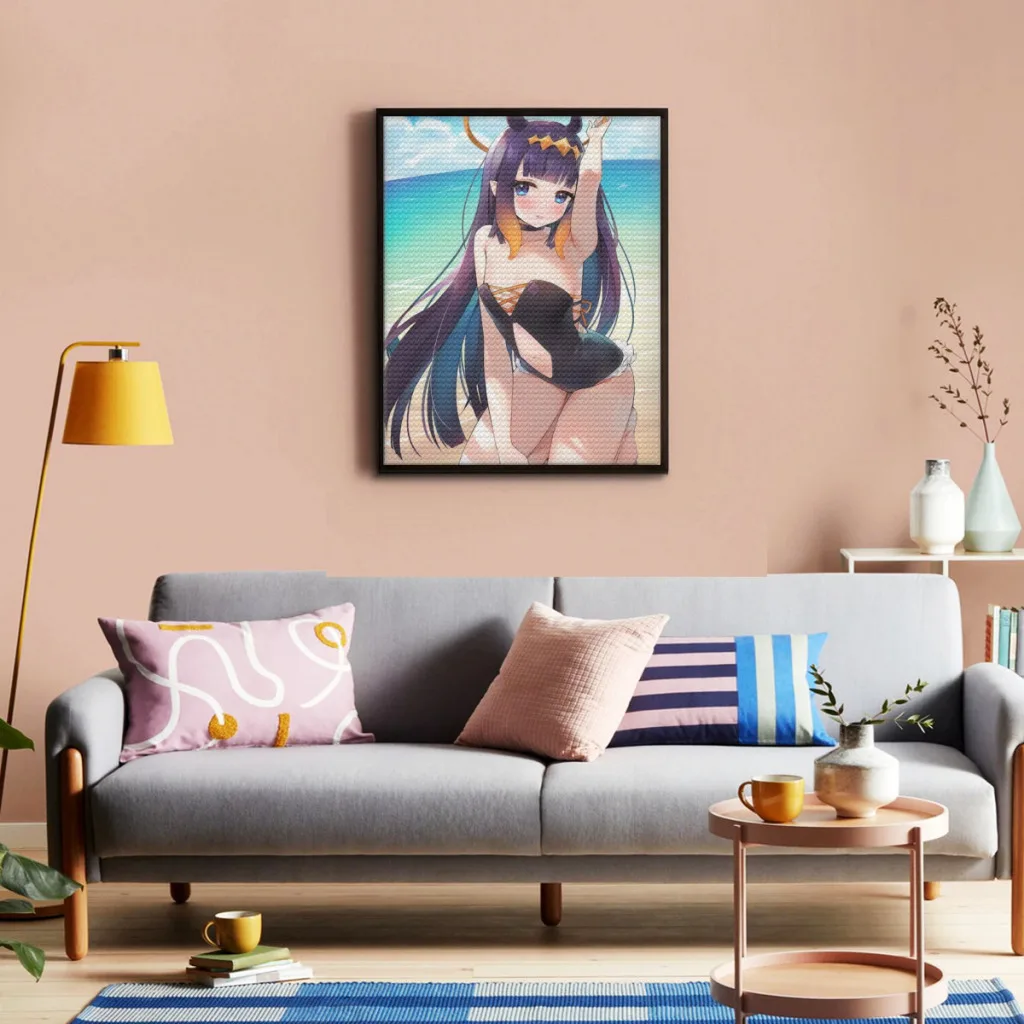 Anime Hololive Kawaii Diamond Painting   5D Diamond Mosaic Embroidery Suitable for Children DIY Gift Home Decor