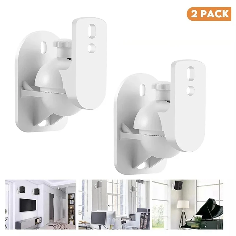 Hot Sale4pcs Universal Speaker Wall Mount Bracket Ceiling Stand Clamp With Adjustable Swivel And Tilt Angle Rotation