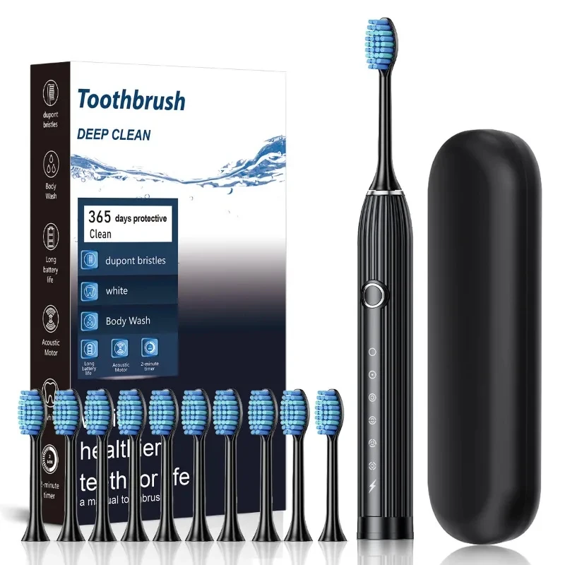 2026Hot Soft Bristle New Model Sonic Electric Toothbrush Adult Home Use Oral Hygiene Cleaning Instrument for Wholesale