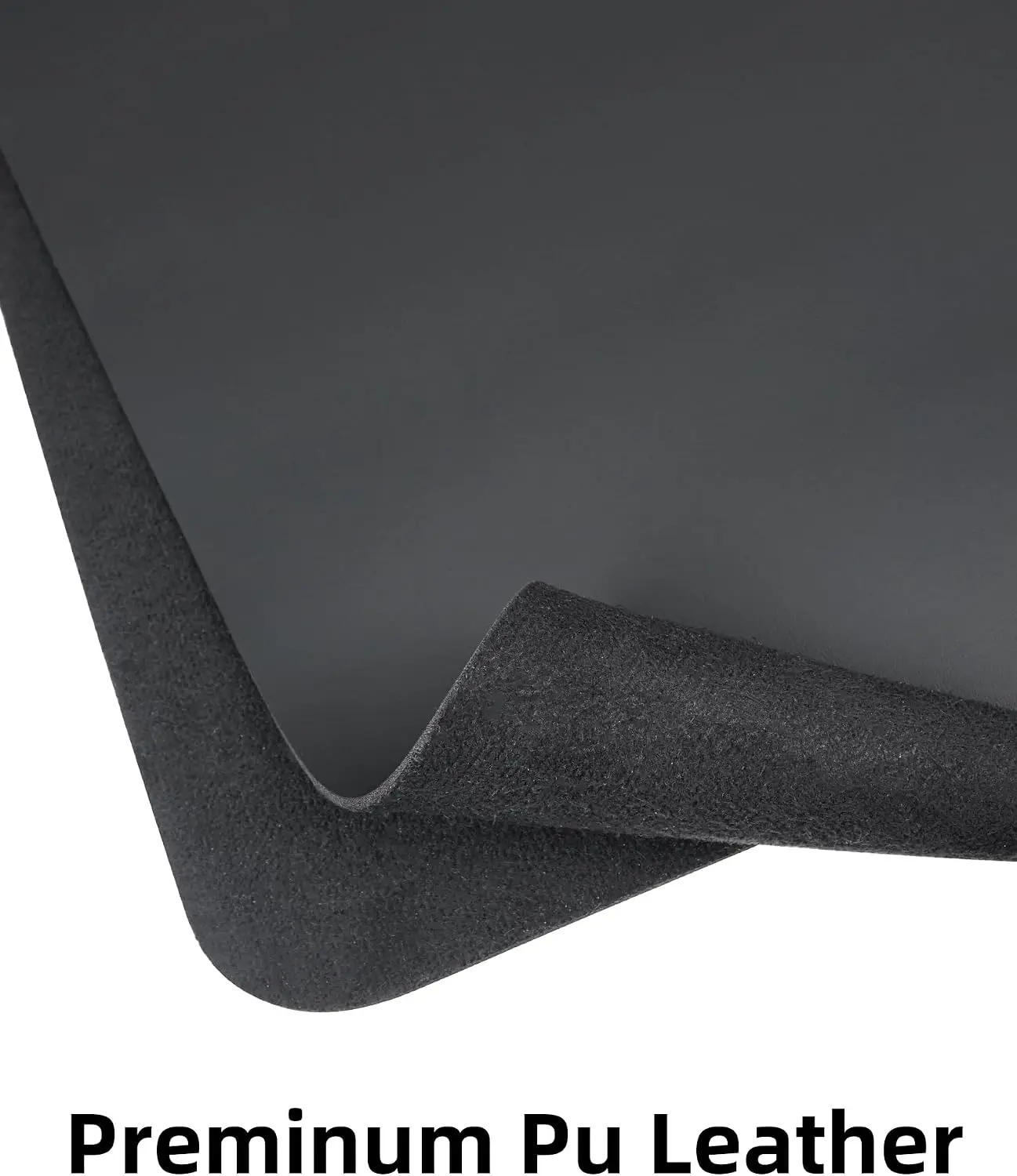 Large Desk Mat 55x17 inch Leather Desk Pad Protector, Non-Slip PU Leather Desk Blotter for Office Home Decor, Waterproof Mouse view 2