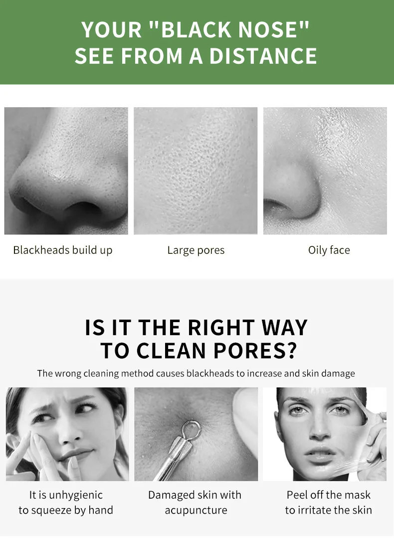 Chá Verde Argila Máscara Facial, Limpeza Profunda, Hidratante, Remove Cravos, Purificante, Controle De Óleo, Todos Os Tipos De Pele