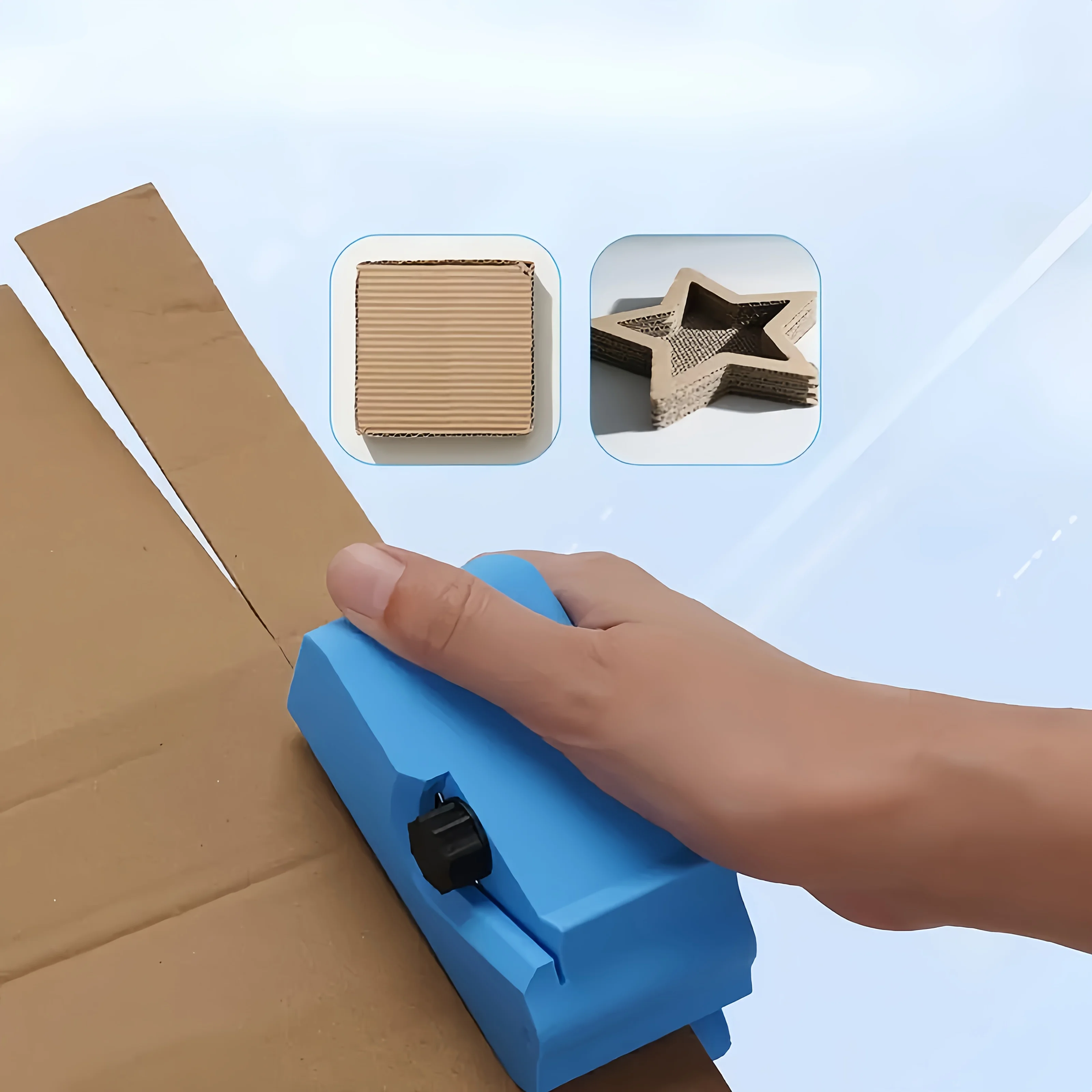 New Multi-Functional DIY Cardboard Cutting Tool, Manual Paper Cutter With Sharp Edge for Crafting Cat Scratchers And Pet Boxes