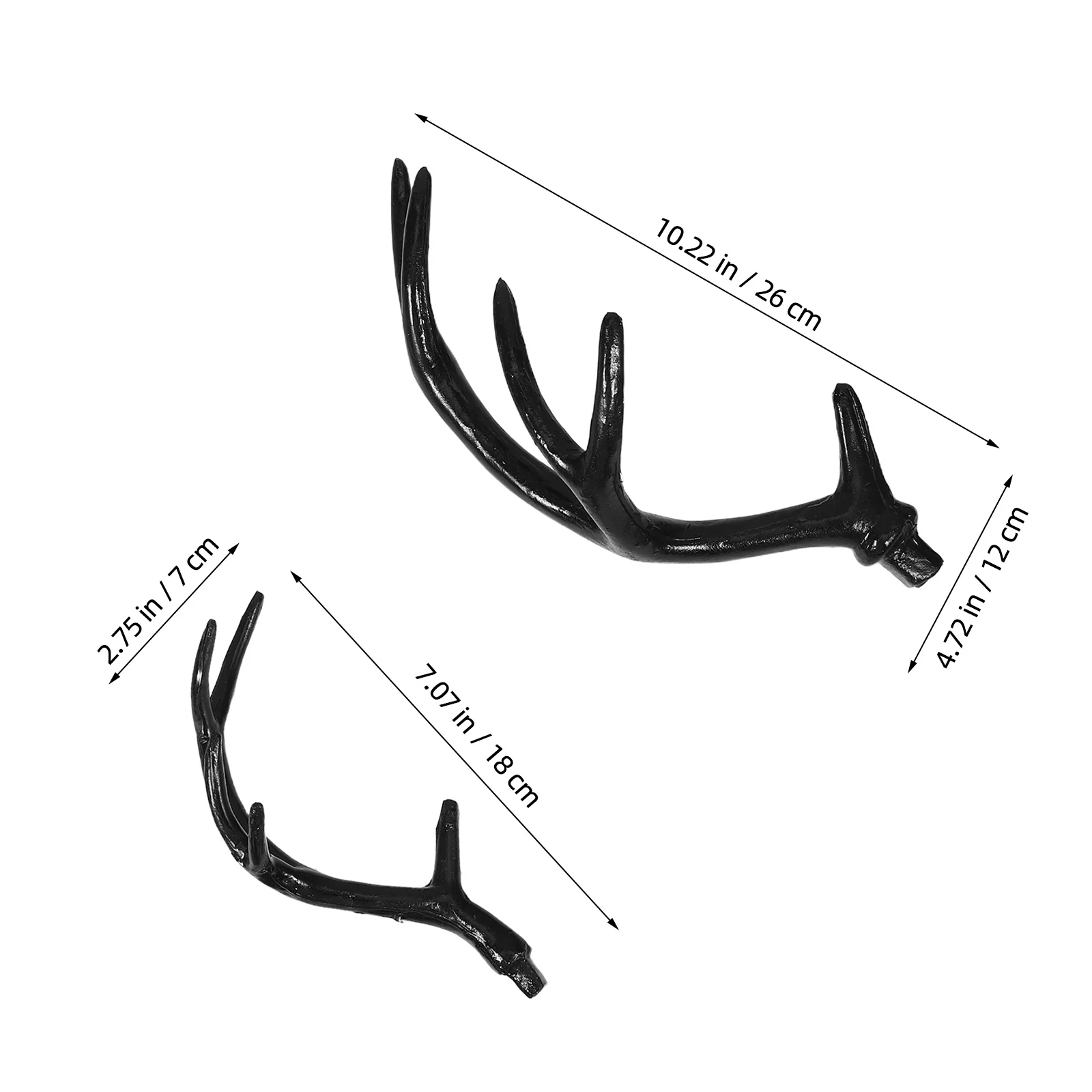 قرون الغزلان للنساء الرجال 2 أزواج قرون الرنة واقعية أغطية الرأس DIY بها بنفسك الحيوان الأذن زي مهرجان الحفلات عيد الميلاد الإكسسوار