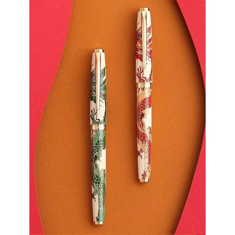

HERO 100 Fountain Pen with 14K Gold Nib Year of the Dragon Limited Edition Hooded Nib Collector's Gift Luxury Business