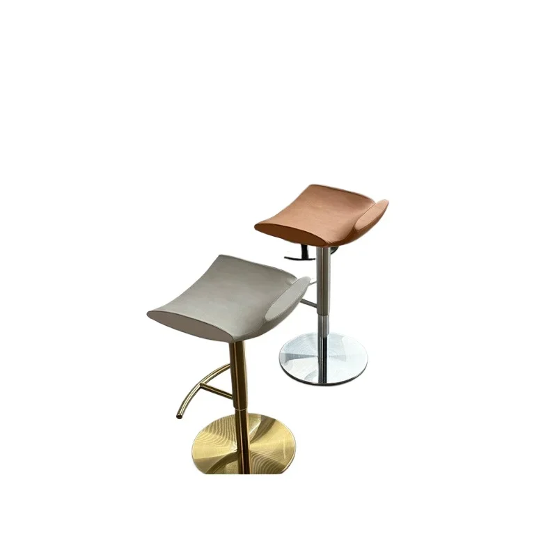 

Italian lifting bar stool light luxury high-end home bar rotating high chair island chair bar stool