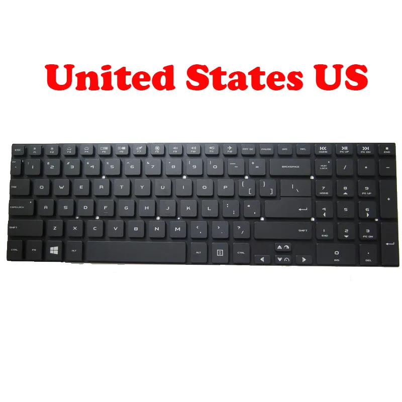 ノートパソコンのキーボード-evga-sc17-1070-1080-980-v125762bs1-us-0kn2-0v1us11-v125762as2-米国-us-ブラック