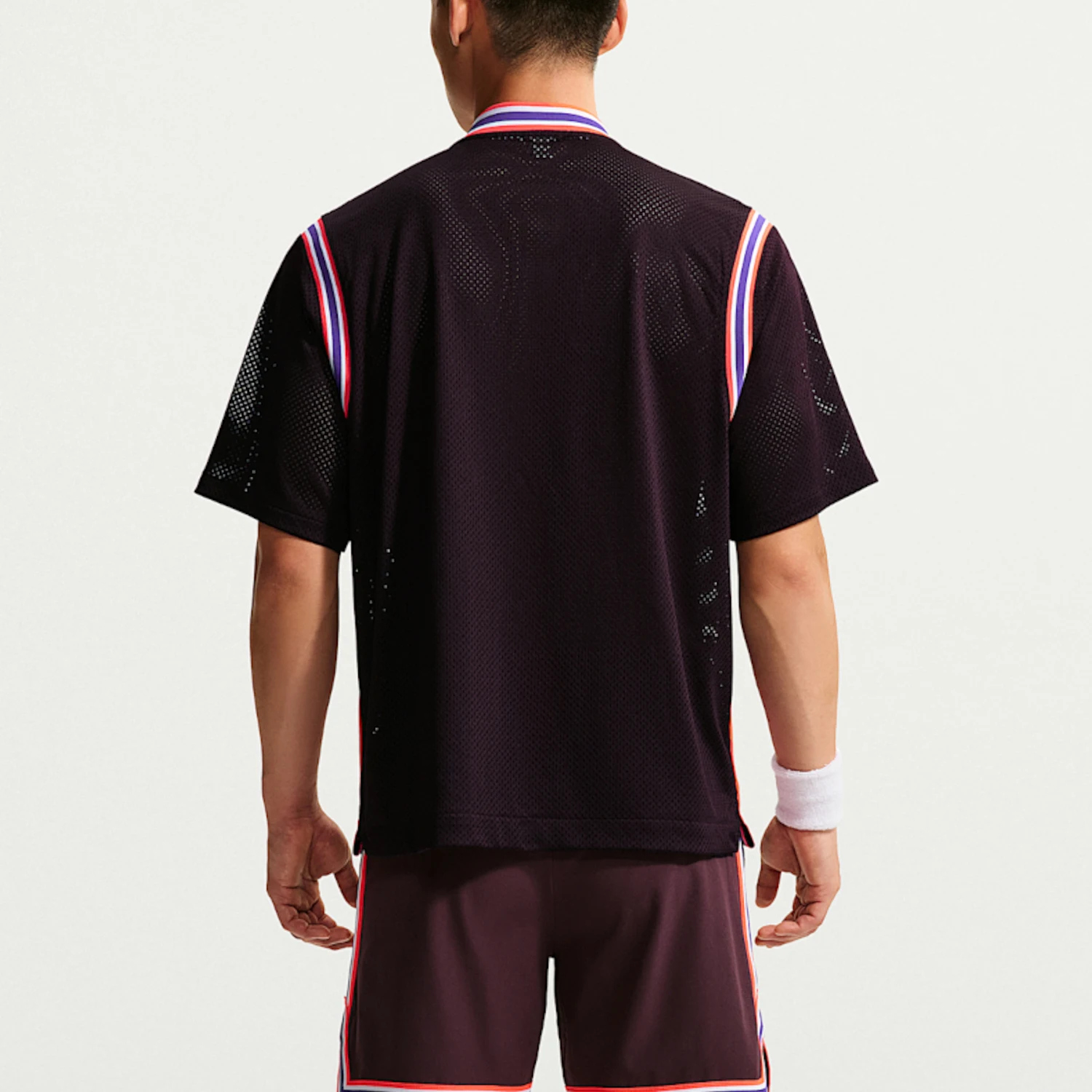 Nike genuine men's breathable baseball collar single breasted short sleeved tennis T-shirt IM6612-647