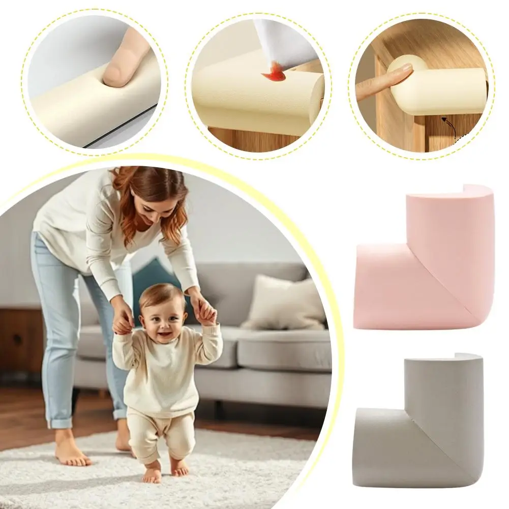 شرائط الوقاية من الاصطدام، مرنة للغاية لحواف الأثاث، شرائط ناعمة وآمنة عديمة الرائحة، زاوية طاولة بحجم عالمي