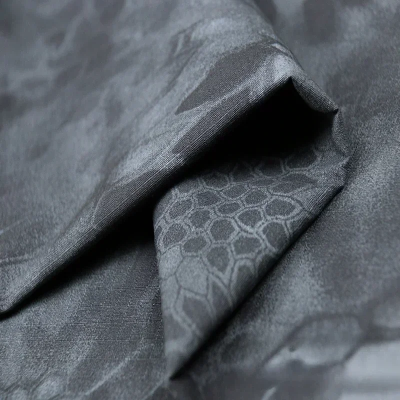 نمط الثعبان الأسود التمويه TC65/35 نسيج القطن والبوليستر تنفس دائم لملابس العمل في الهواء الطلق والبدلات التكتيكية #2