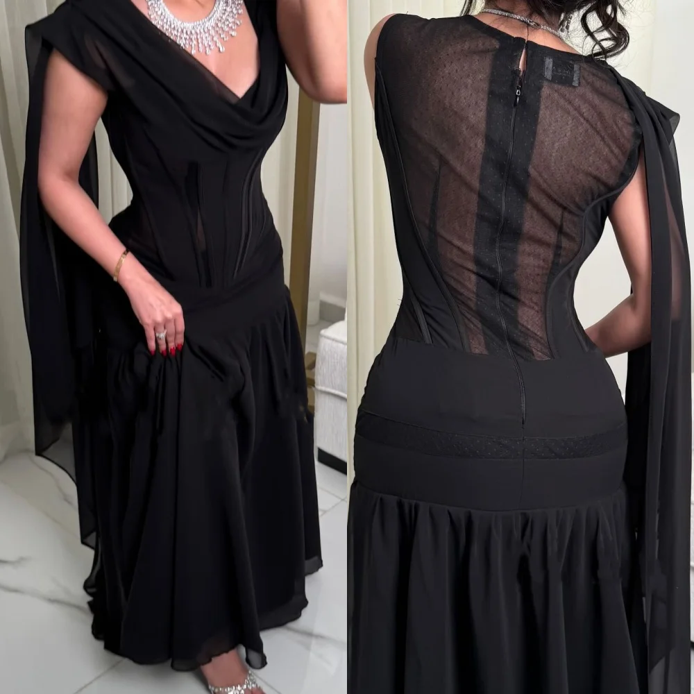 

Одинаковые шифоновые плиссированные длинные платья трапециевидной формы с v-образным вырезом по индивидуальному заказу, сексуальные платья высокого качества для встречи выпускников