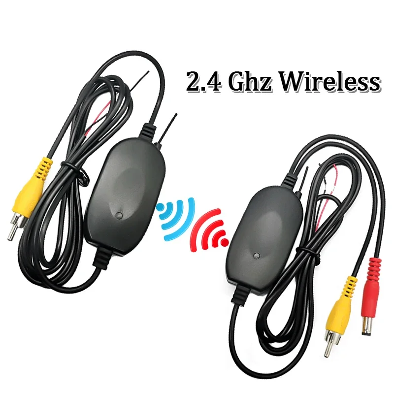 Sistem Kamera Cadangan Nirkabel 2.4G - Pemancar/Penerima Video HD 12V untuk Monitor Mobil RV Truk