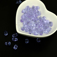 100Pcs Water Drop Shape Czech Glass Beads DIY Jewelry Findings Water Drop Glass Loose Beads for Jewelry Making Earrings