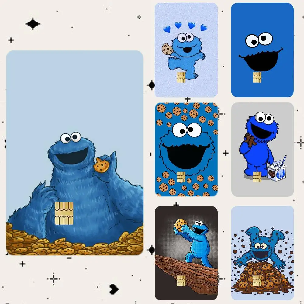 

C-Cookies Monsters Cute HD Waterproof Card Skins Protective Stickers for Credit Bank Game Cards
