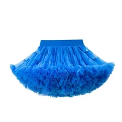 New Girls Tutu Skirt Children Fluffy Tulle Pettiskirt for Baby Girl Dance Party Tulle Princess Ballet Children Clothes B023