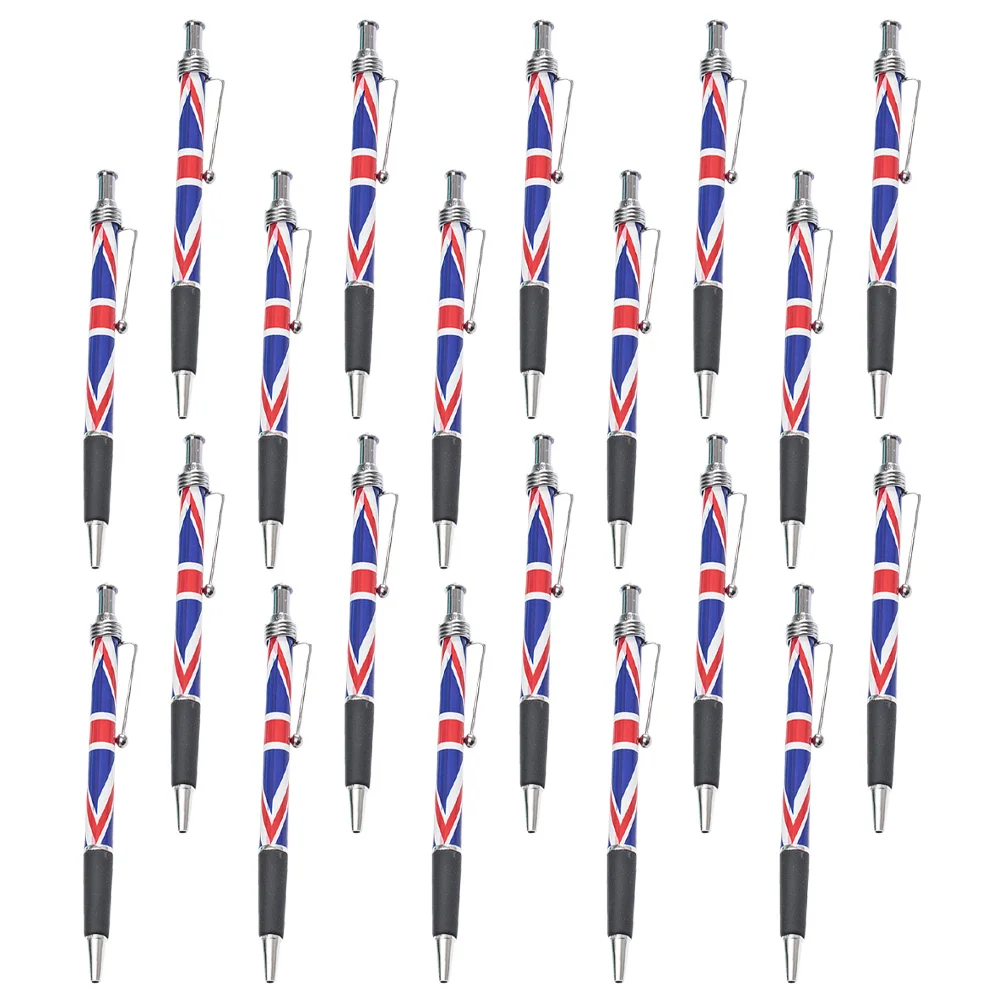 

20Pcs British Flag Ballpoint Pen Smooth Writing Black Ink Comfortable Grip Ideal for Office School Home Use Patriotic Pen
