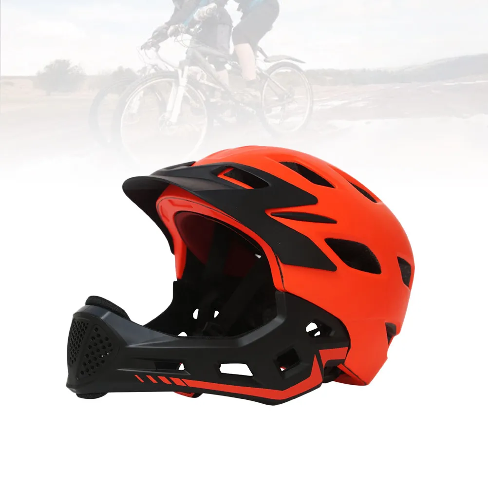 1Pcs Protective Lightweight Cycling for Kids Summer Riding Orange 16 Holes Ventilation Full Head Safety Balance