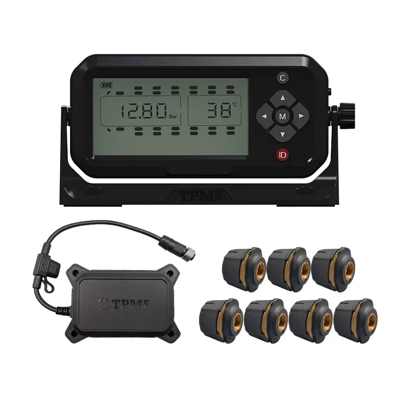 

7 Wheels External Sensors 8V1Truck TPMS Real-time tyre pressure monitoring system