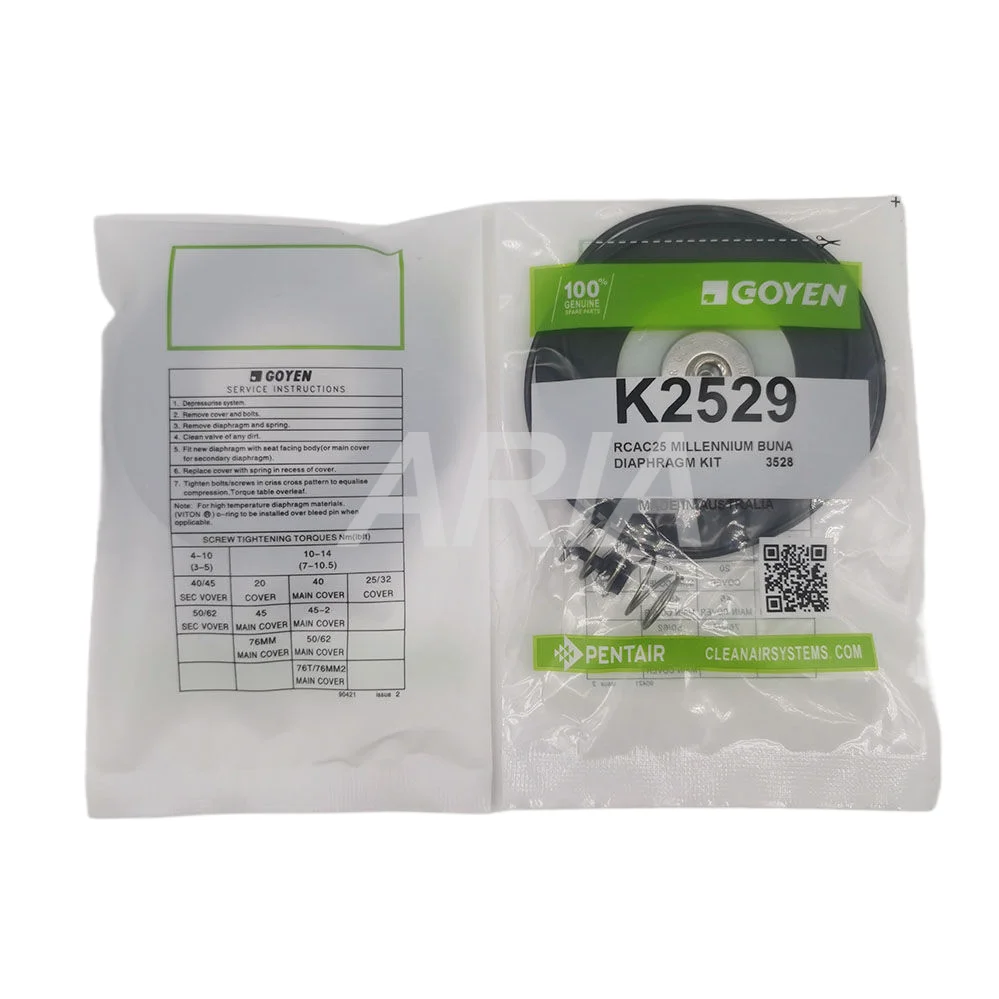 GOYEN K2529 K2530 Membrane Diaphragm For Dust Collector Pulse Jet Valve RCAC25T3/DD3/FS3  1 inch