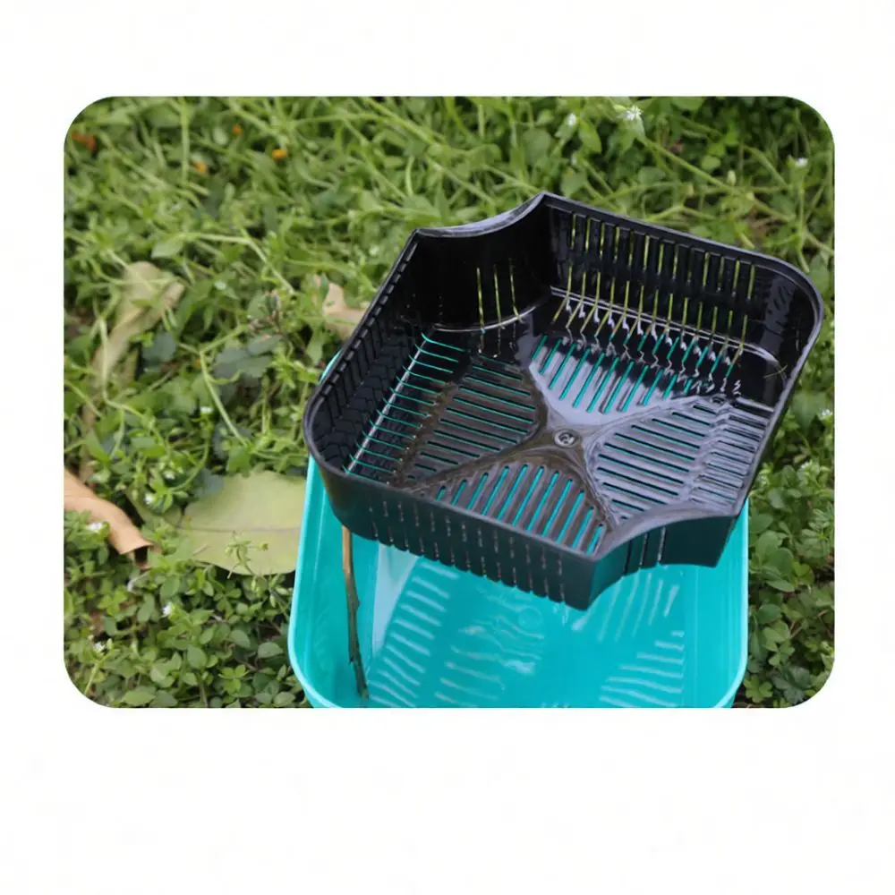 Portable Fishing Bait Box With Inner Drain Basket Breathable Live Lure Storage Case For Carp Fishing Gear Tackle Equipment